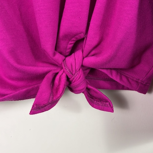 Zelos Sweater Women’s Extra Large Long Sleeve Pink Stretch Tie Up Front RN 31104 - Picture 3 of 6